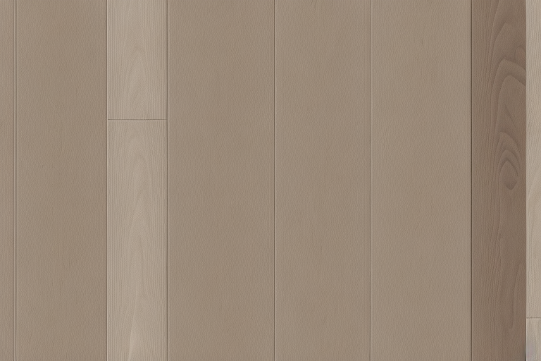 Different types of laminate flooring samples with visible fumes rising from them