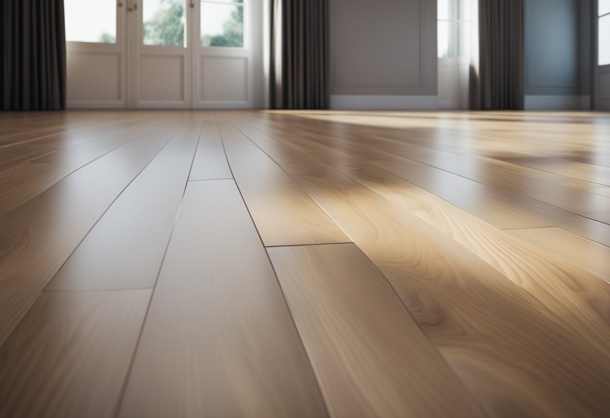 Laminate floor laid horizontally creates a spacious and calm appearance in the room, while vertical installation adds a dynamic and modern feel